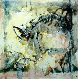 Musical Instrument oil painting